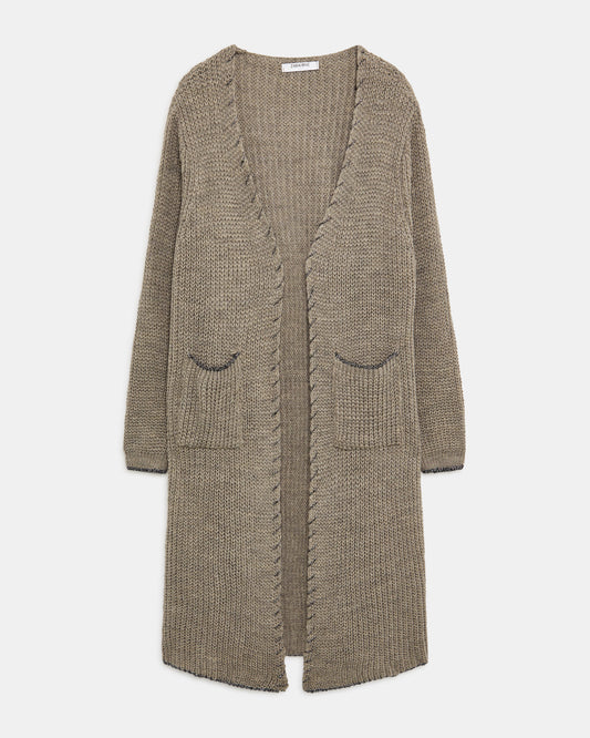 ZABAIONE Cardigan Taupe (18J5365C33M) Women