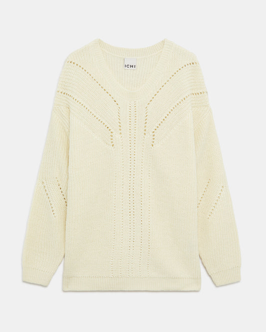 ICHI Jumper Ecru (18J5486C34) Women