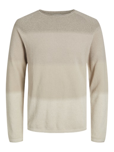 Jack & Jones Essentials JJEHILL KNIT CREW NECK NOOS Oatmeal (12157321-Oatmeal) Men