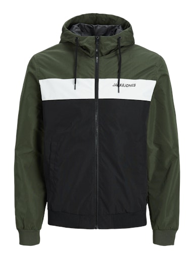Jack & Jones Essentials JJERUSH HOOD BOMBER NOOS Forest Night (12200208-ForestNight) Men