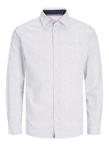 Jack & Jones Essentials JJEREMY DETAIL SHIRT LS NOOS Bright White (12235969-BrightWhite) Men