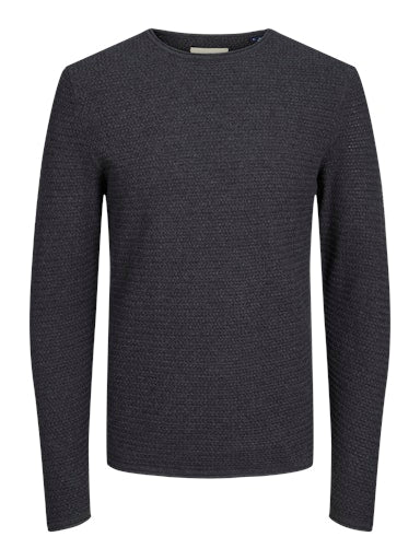 Jack & Jones Premium JPRBLUMIGUEL KNIT CREW NECK NOOS Dark Grey Melange (12238557-DarkGreyMelange) Men