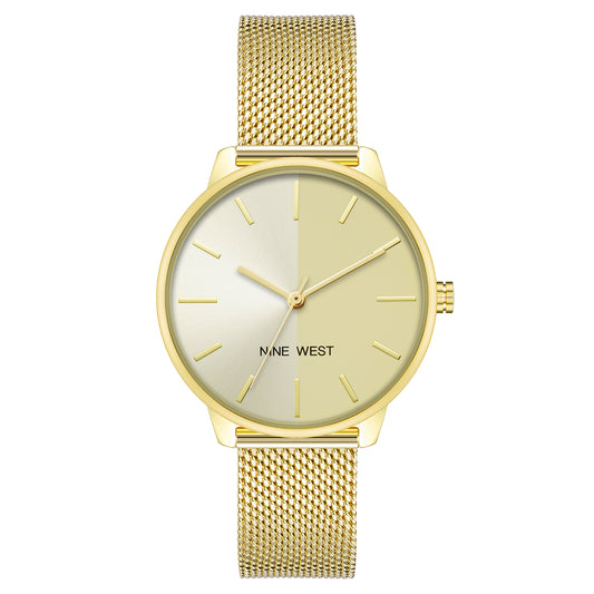 Nine West Quartz Watch Gold (NW-2668CHGB) Women