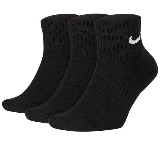 Nike Everyday Cushion Ankle Socks (3-pack) Black (SX7667-010) Unisex