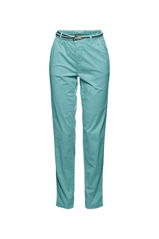 ESPRIT CASUAL Trousers Blue Turquoise (11P3070C11) Women