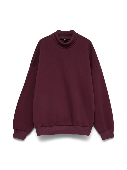 Cecilie High Neck Long Sleeve Slit Sweat Exp Winetasting (10351863) Women