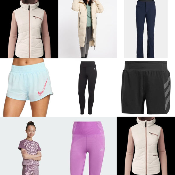 Apparel Nike, Adidas, The North Face, Salomon cover