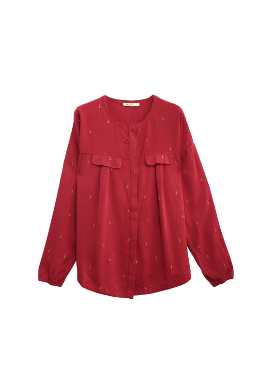 MISS K Blouse Garnet (4522C16) Women