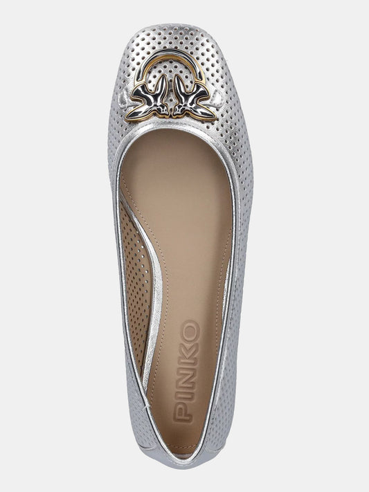 MAX 11 - BALLERINA LAMINATED NAPPA SILVER