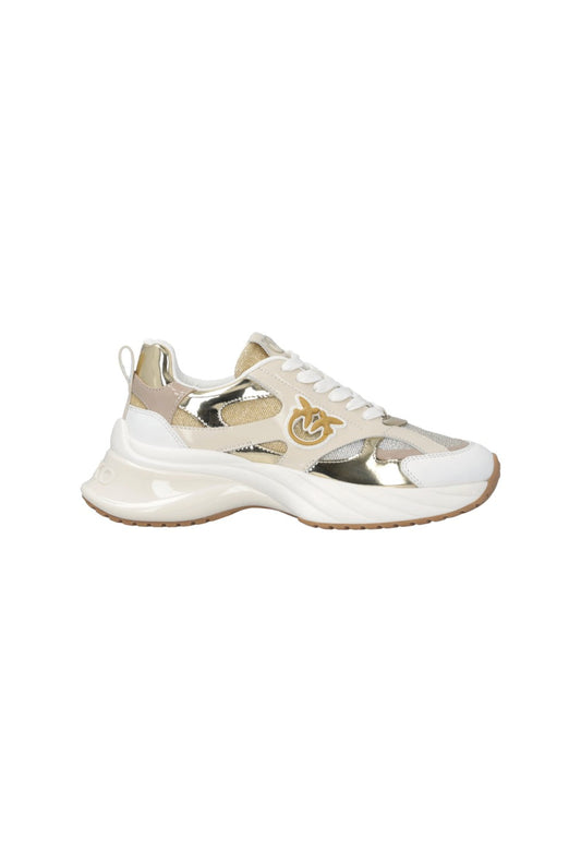 ARIEL 15 - SNEAKER MIRROR/FABRIC/ABRASIVATED GOLD Women