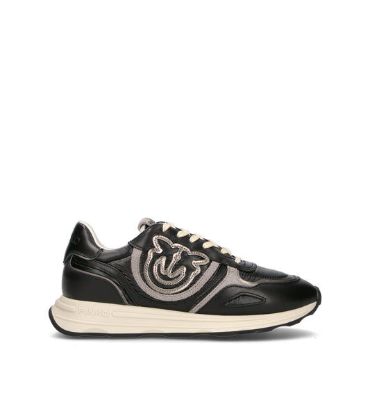 ZOE 01 - SNEAKER CALF LEATHER/FABRIC N BLACK Women