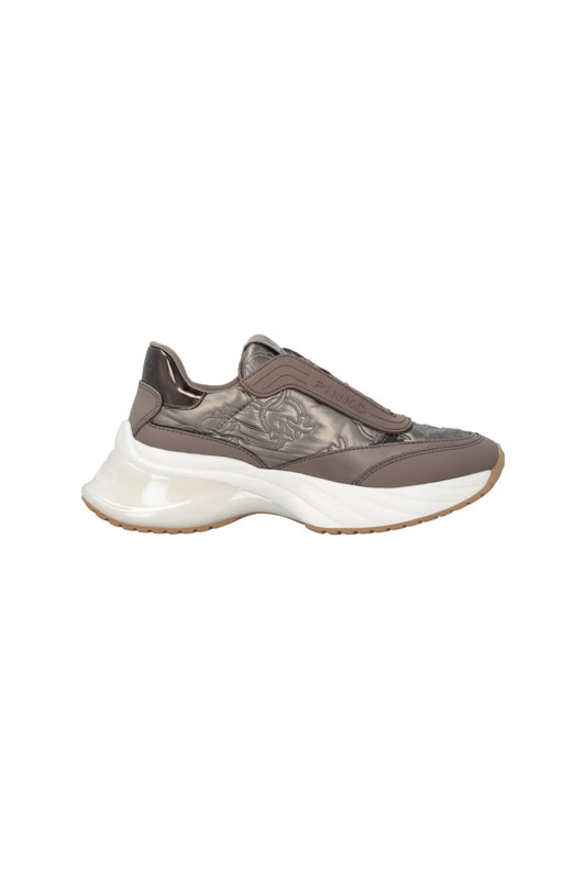 ARIEL 19 - SNEAKER MONOGRAM FABRIC N/RUBBER TABACCO Women