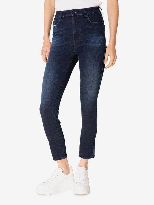 Diesel Babhila Dark Blue Cropped Skinny Fit Jeans (SUNICE-3134658) Women