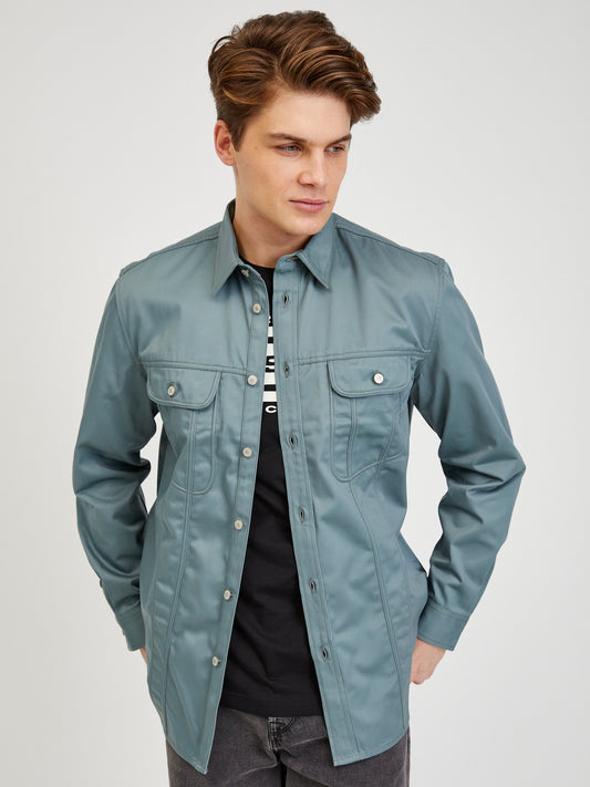 Diesel Petrol Overshirt Blue (SUNICE-3574933) Men