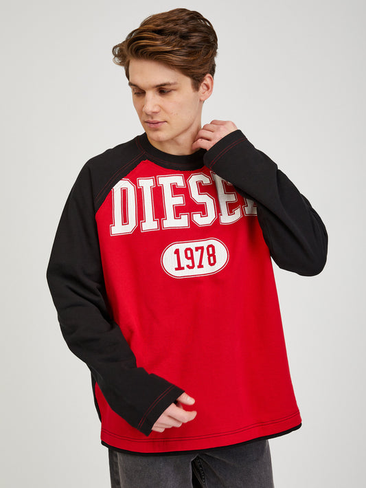 Diesel Black And Red Sweatshirt (SUNICE-3574942) Men