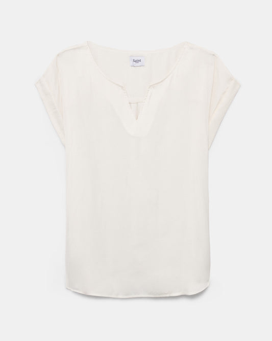 SAINT TROPEZ Top Ecru (14T1627C34) Women