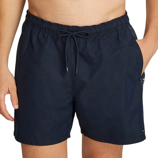 Tommy Hilfiger Basic Tape Medium Drawstring Swimshort Dark Blue (UM0UM03481-DW5) Men