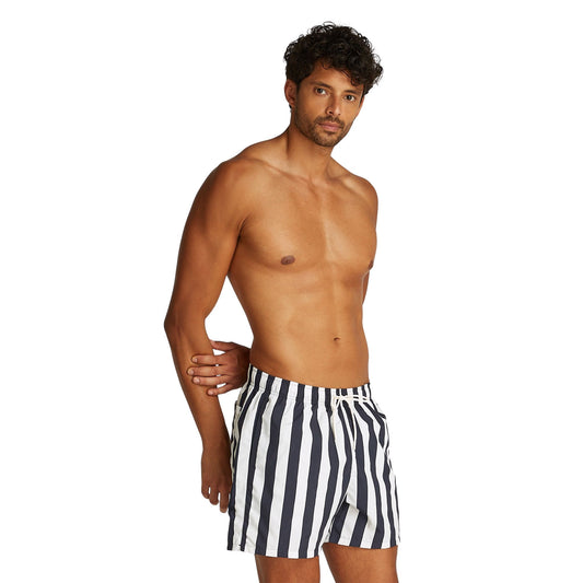 Tommy Hilfiger Print Medium Drawstring Swimshort Navy  (UM0UM03491-0JW) Men