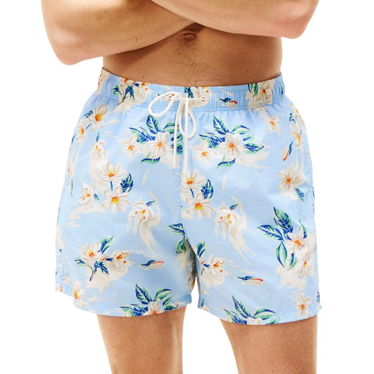 Tommy Hilfiger Print Medium Drawstring Swimshort Light Blue (UM0UM03491-0K6) Men