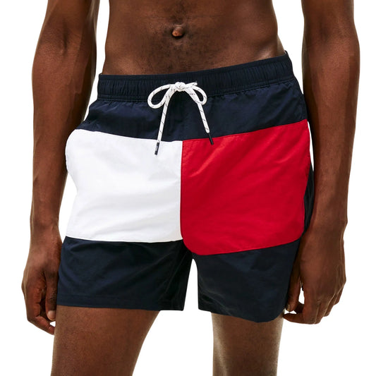 Tommy Hilfiger Medium Drawstring Archive Swim Shorts Dark Blue  (UM0UM03840-DW5) Men