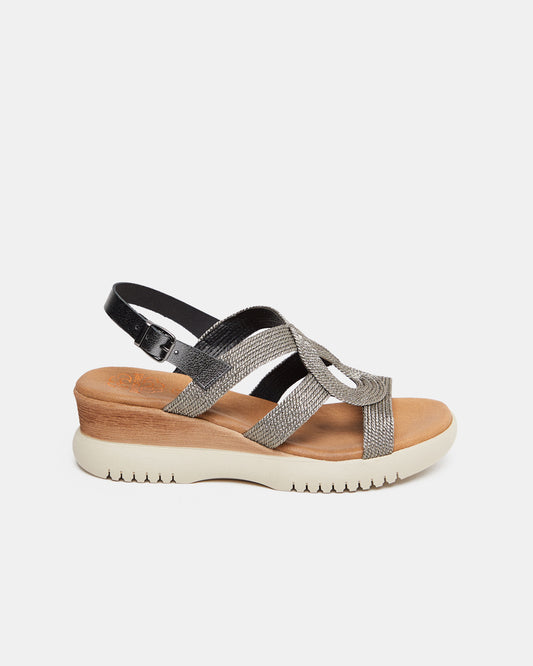 PORRONET Sandals Silver (17V783C41) Women