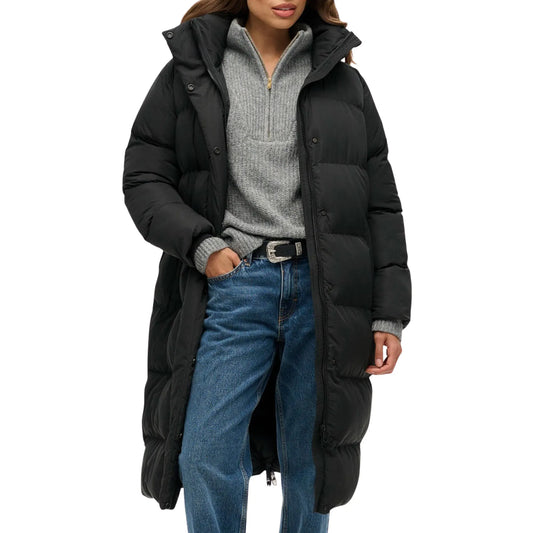 Superdry Hooded Longline Puffer Winter Jacket (W5011801A-02A) Women