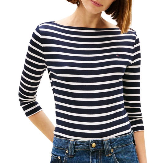 Tommy Hilfiger Cody 3/4 Shirt Navy  (WW0WW40589-02C) Women