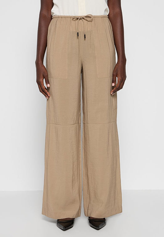 Calvin Klein TEXTURED WIDE LEG PA, PBS Beige (ZZO2U1JAA-B00) Women