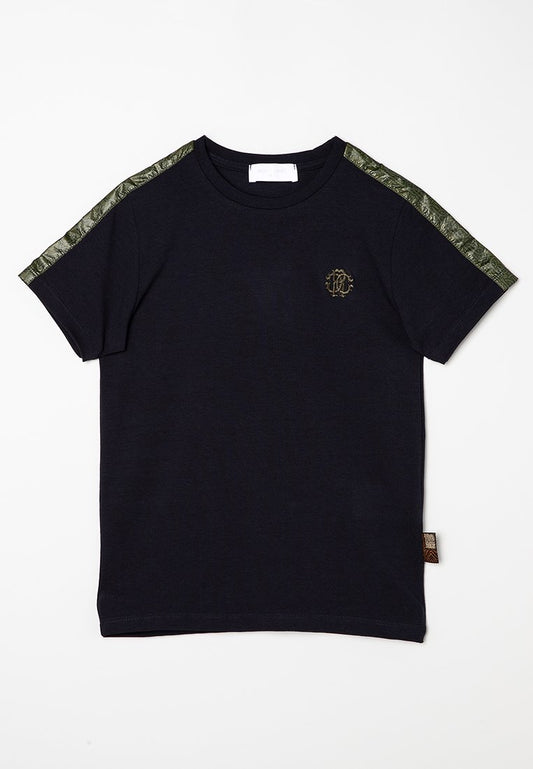 Roberto Cavalli Junior b t-shirt heraldic dark blue (ZZO1RD160-K00) Kids
