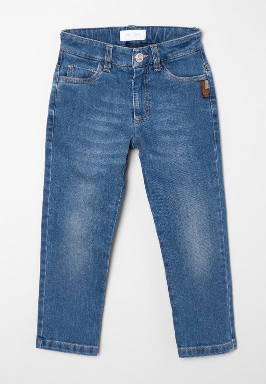 Roberto Cavalli Junior boy jeans pants cavalli blue (ZZO1RD113-K00) Kids