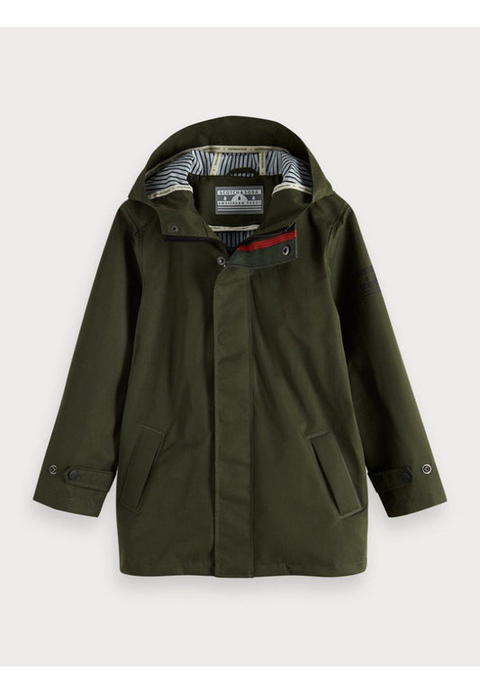 Scotch & Soda Military Green Parka | Amsterdam Proof green (SC324L009-M11) Kids