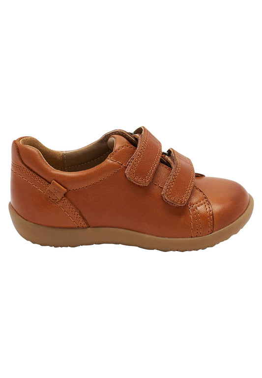 Next Leather Touch Fastening Shoes (Younger) Tan (NX314E040-B11) Kids