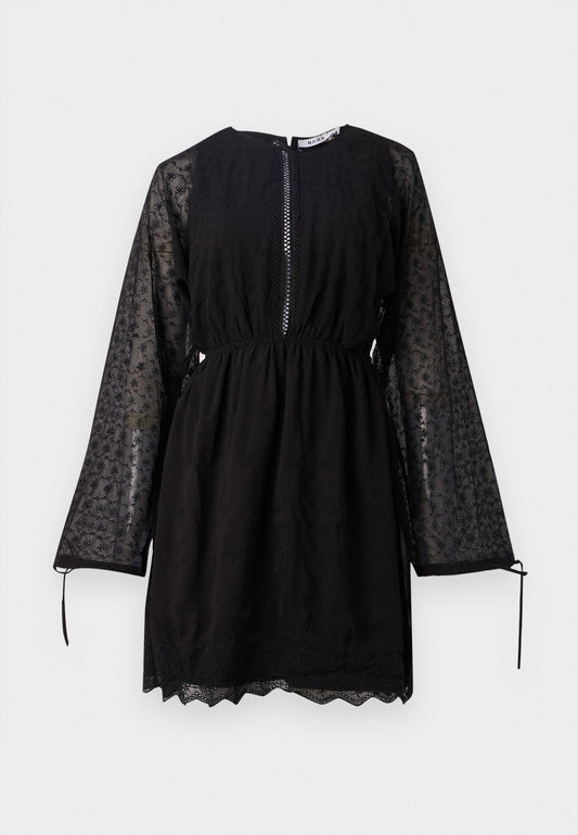 Lace-Up Back Mini Dress Women