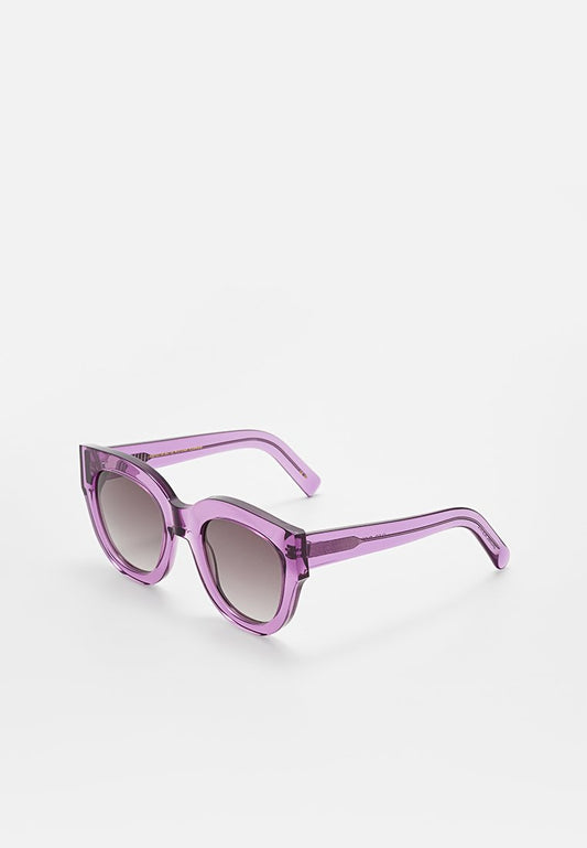 Cleo Clear Purple - Grey gradient lens Unisex