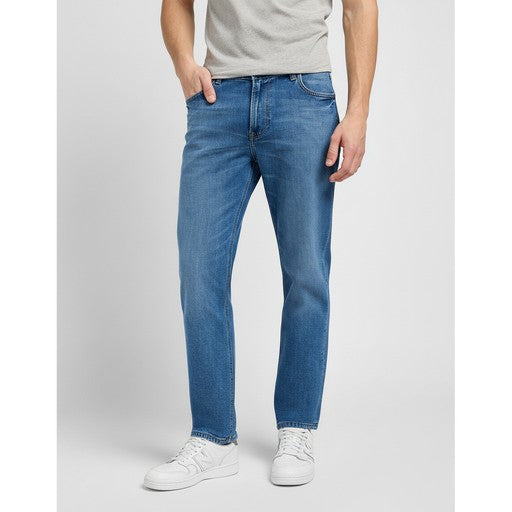 Lee West Fade Out Straight Leg Blue Jeans, Men