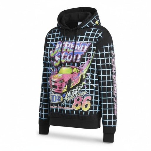 Adidas Jeremy Scott Rally Grid Hoodie Black, Unisex