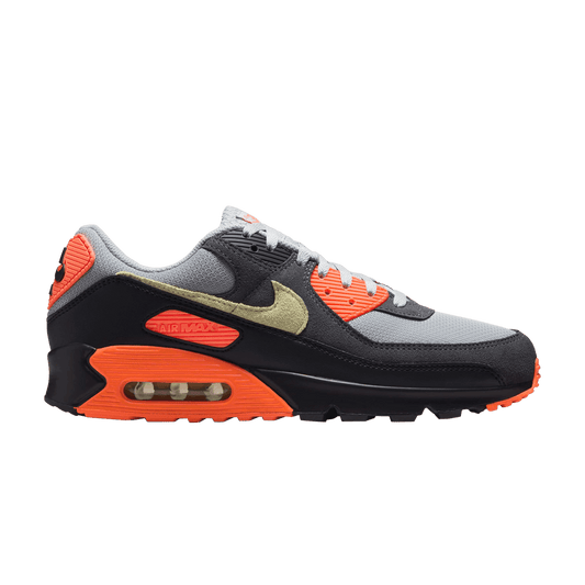 Nike Air Max 90 Light Smoke Grey Hyper Crimson Limelight (DM0029-018) Unisex