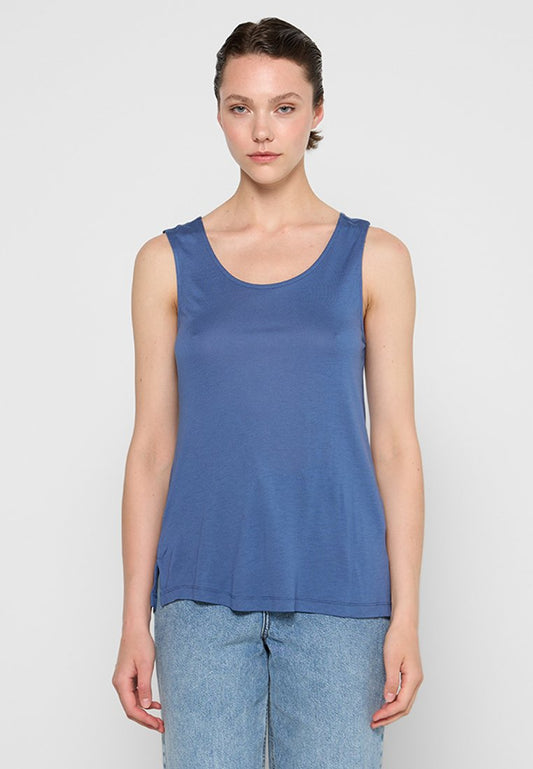 Top, deep round neck Women