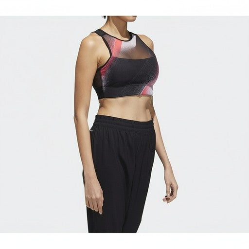 Adidas Colorblock Mesh Sports Bra Black, Women
