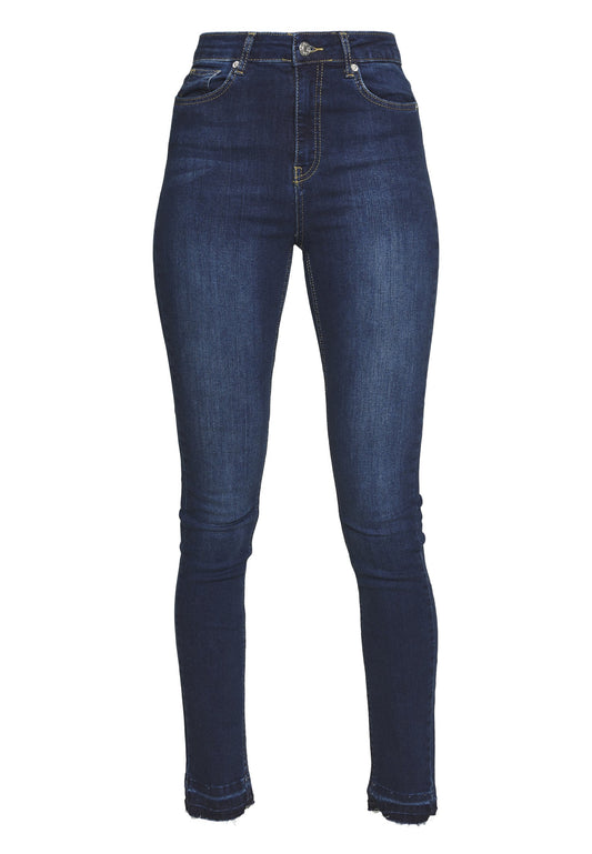 skinny high waist open hem jeans tall Women
