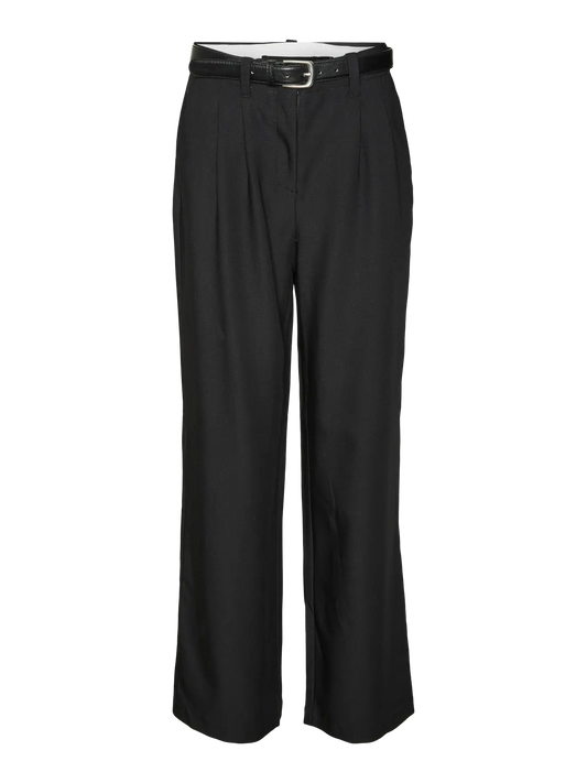 Selah High Waist Wide Belted Pants Black (10327274) Women