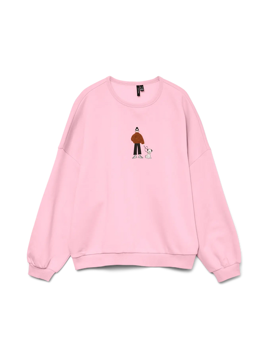 Line Maly Sweatshirt Pink-A-Boo (10335544) Women