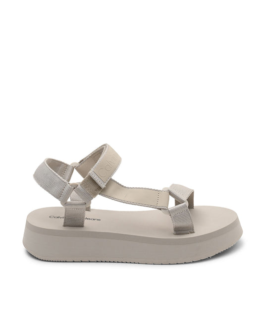Calvin Klein Womens Sandals YW0YW01353ACF Beige
