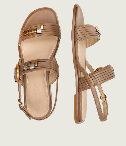 MILLY 08 - SANDAL NAPPA TABACCO Women