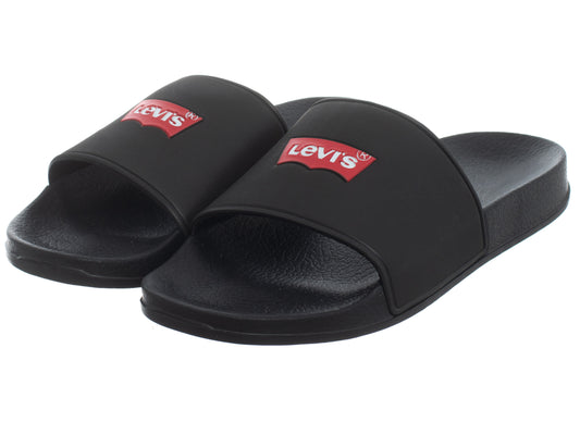 LEVI'S Slides POOL S VPOL0187S BLACK 0003 (9465) Women