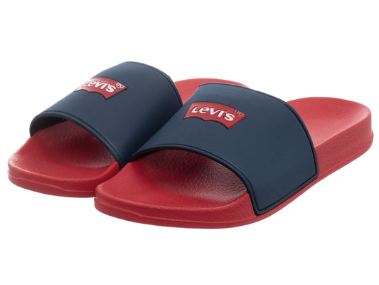 LEVI'S Slides Women's POOL NAVY RED (9466) Women