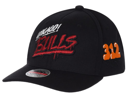 Mitchell & Ness Cap With Peak NBA HWC SLAP STICKER CLASSIC RED BULLS HHSSINTL1091 CBUBLCK (6869) Men