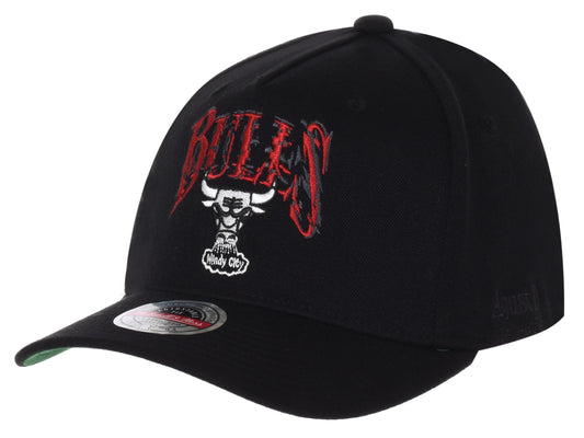 Mitchell & Ness Cap With Peak NBA SUGA GLITCH STRETCH SNAPBACK BULLS HC2074 CBUBLCK (6866) Men