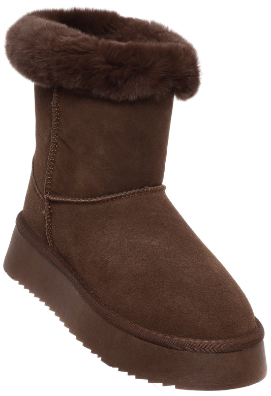 SOLO SOPRANI COUTURE Leather Ankle Boots LAPPLAT SCW421P14/51 (7931) Women