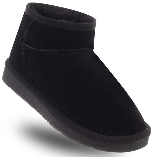 SOLO SOPRANI COUTURE Leather Ankle Boots Women's HUGH LOW BLACK (6163) Women